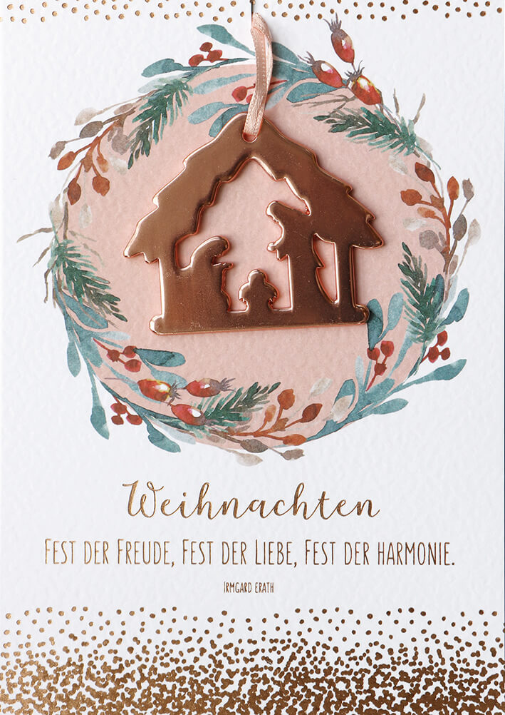 VPE 5 Weihnachten. Fest der Freude, Fest der Liebe, Fest der... (mit Krippen-Anhänger)