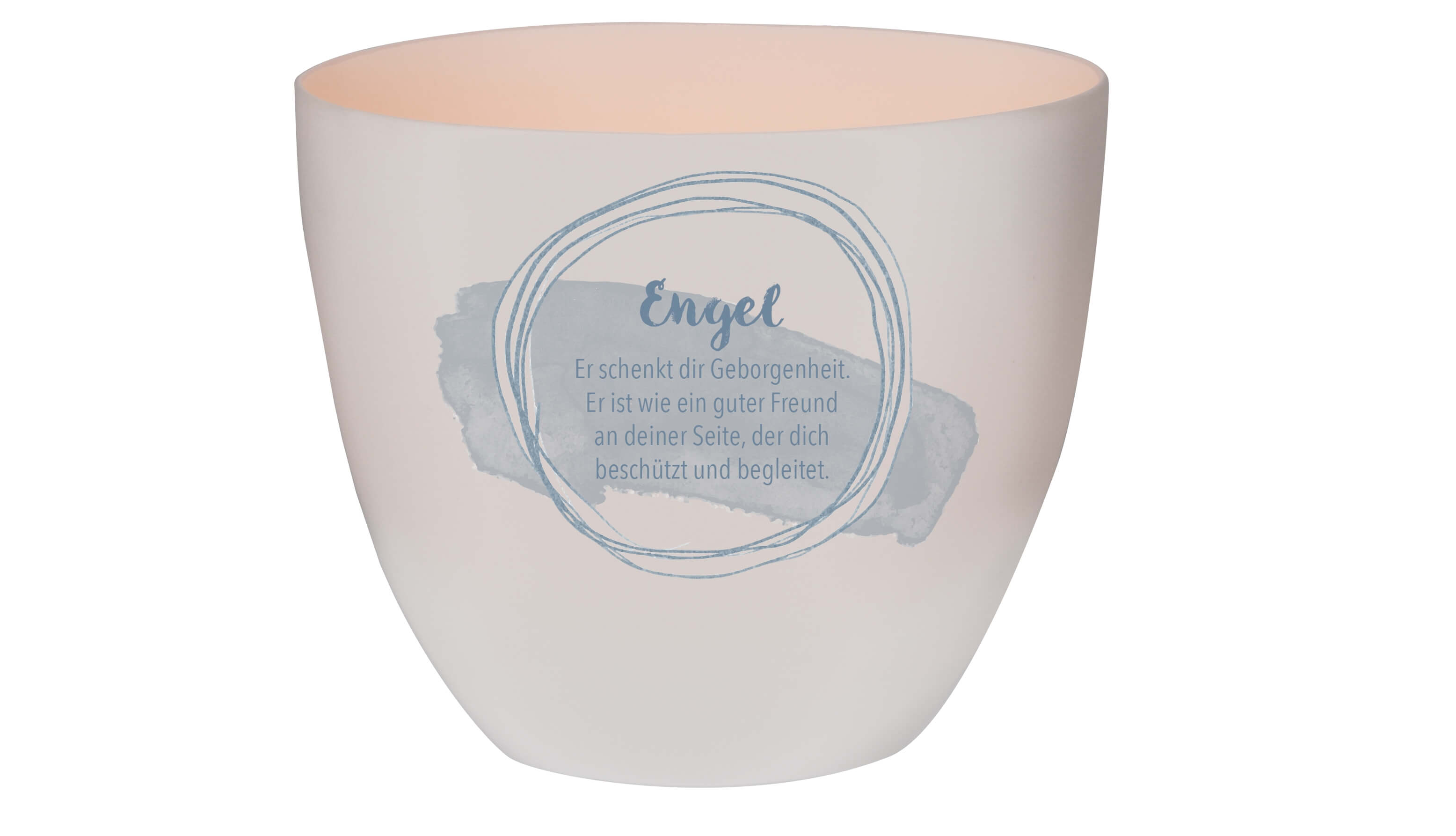 MB 3 Porzellan-Windlicht: Engel (9x8cm, ohne Teelicht) in Geschenkverpackung
