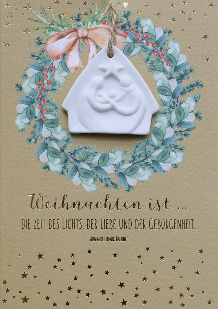 VPE 5 Weihnachten ist... die Zeit des Lichts, der Liebe und.. (mit Krippen-Anhänger)