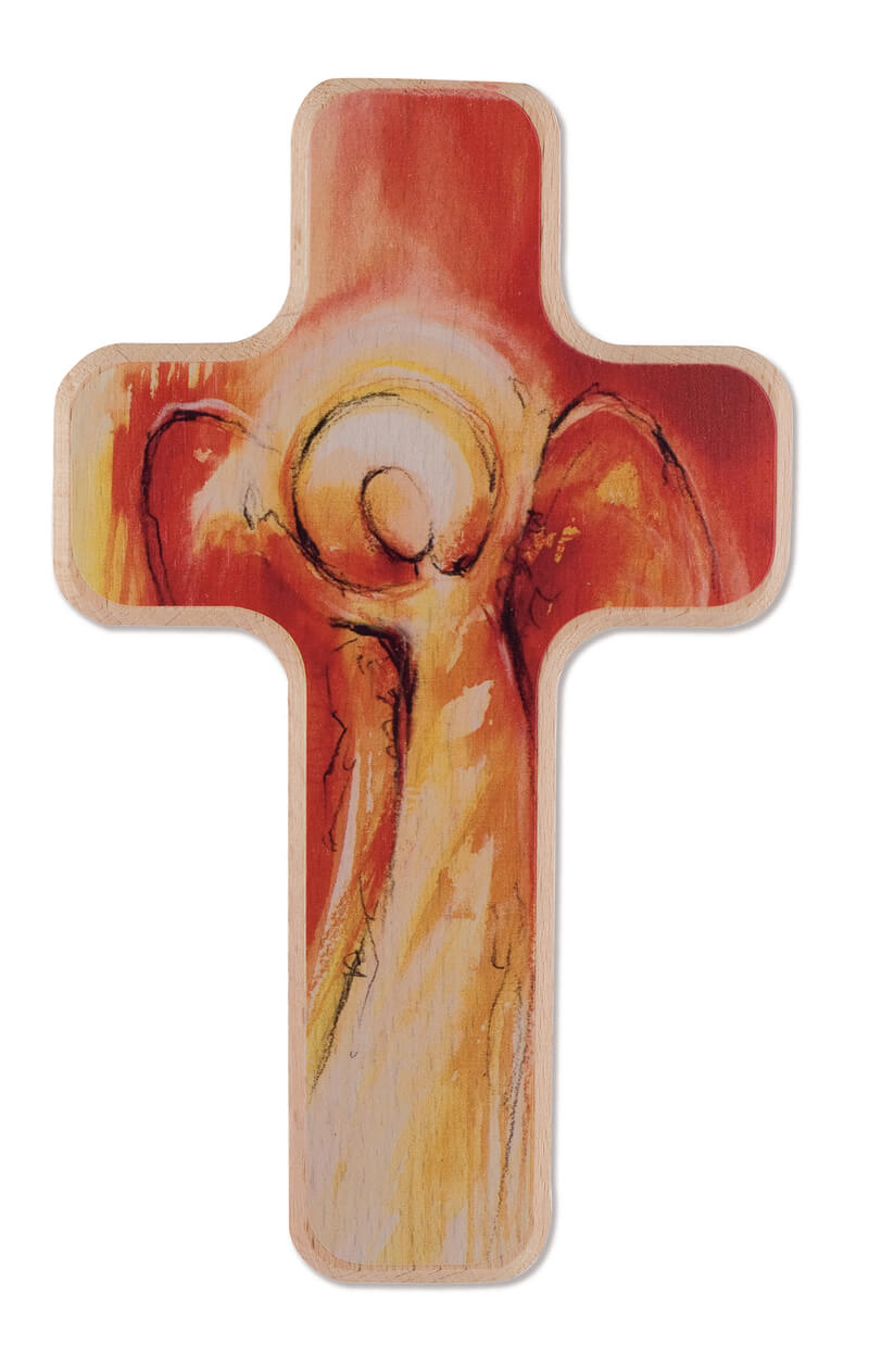 Holzkreuz - Engel der Zuversicht in Geschenkverpackung