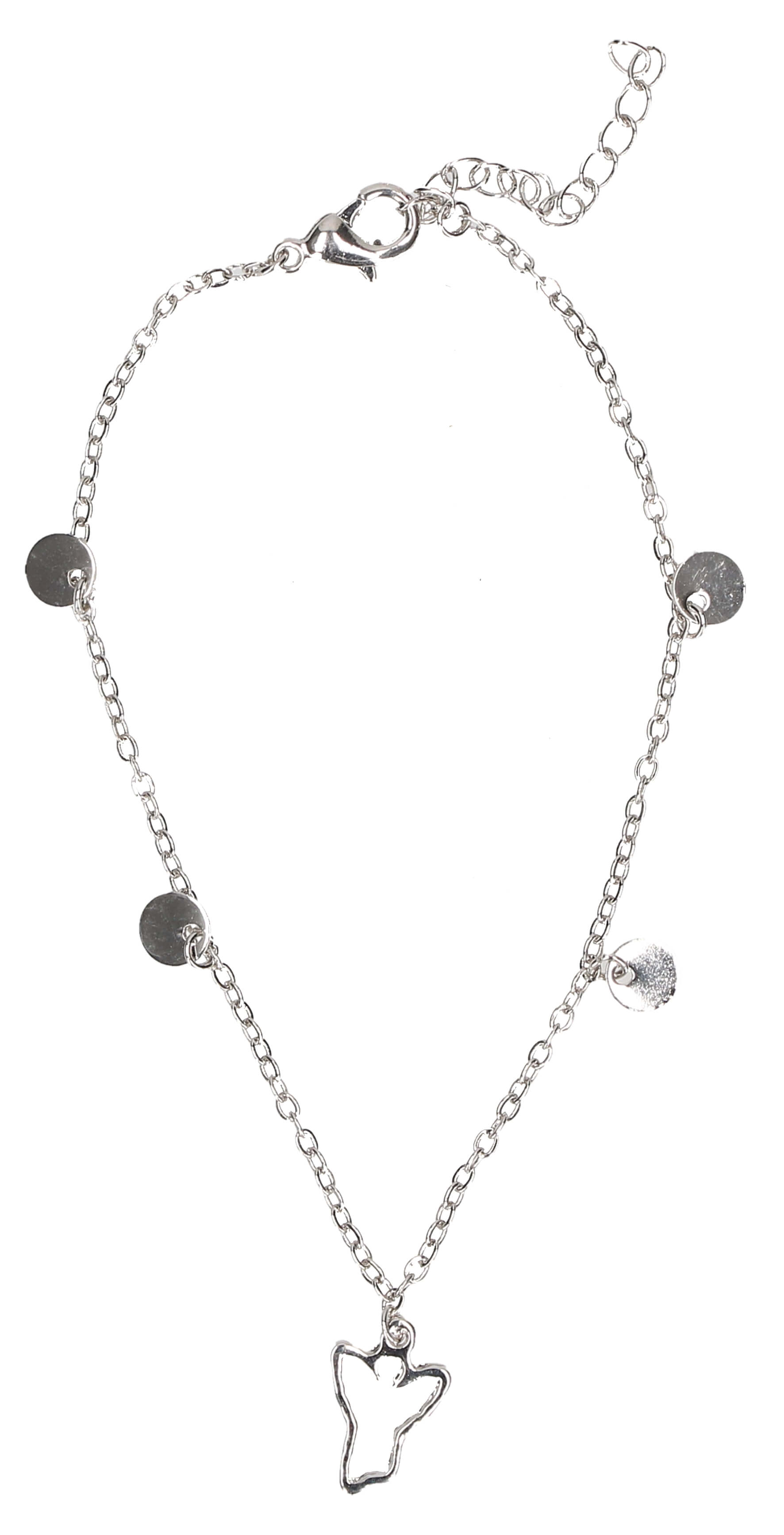 MB 3 Armband: Himml. Engelsgrüsse aus Metall, mit Engel-Anhänger (silberfarben)