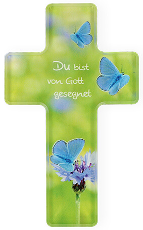 Acrylglas Kreuz Du bist von Gott gesegnet