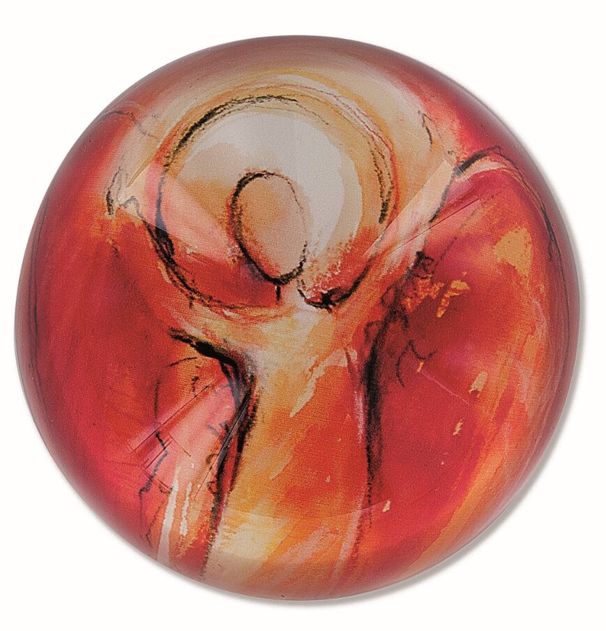 Engel des Segens Kristallglas Briefbeschwerer