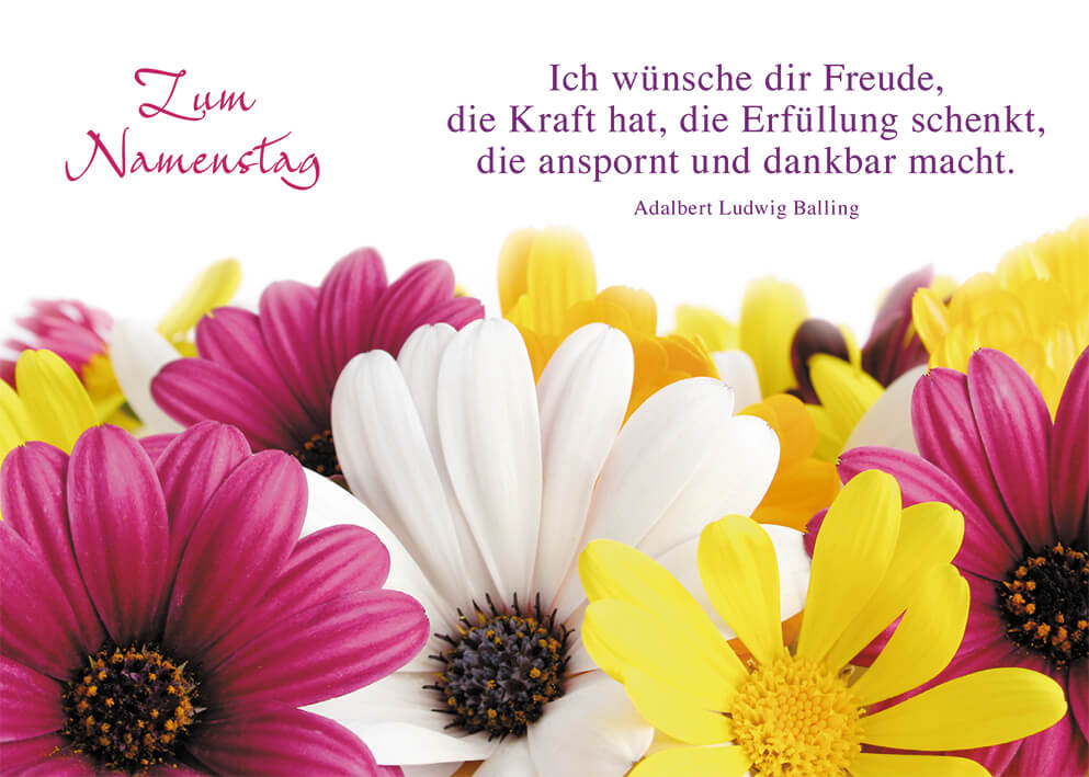 VPE 10 Zum Namenstag Ich wünsche dir Freude