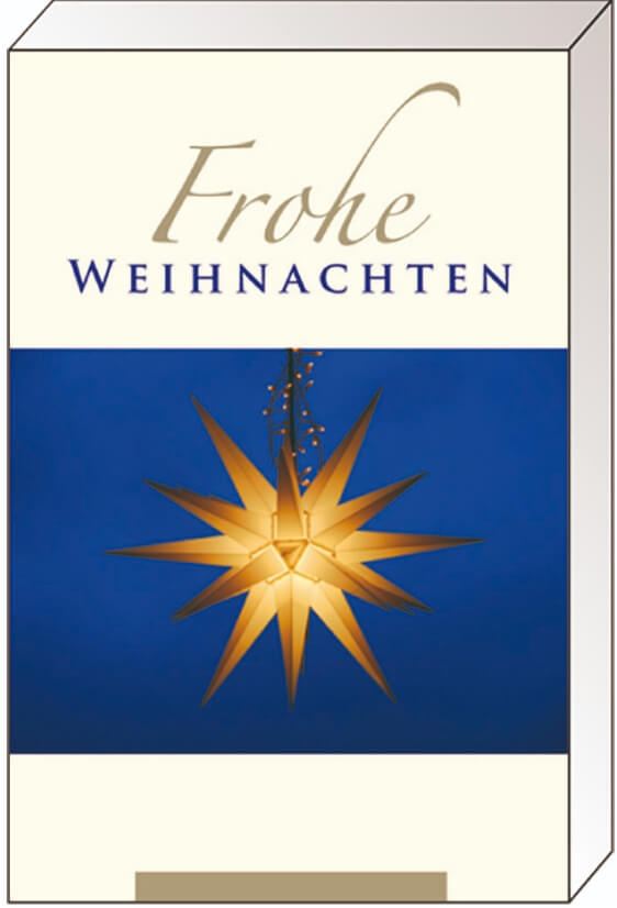 Mini-Geschenkbox - Weihnachten mit Spruch/6 Motive á 1 Karte