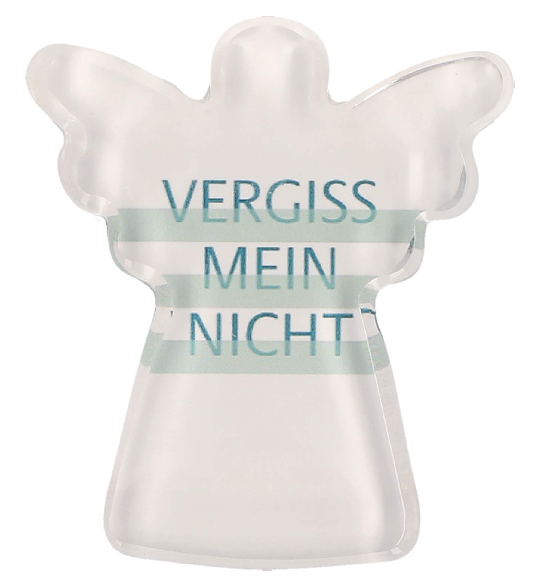 MB 3 Glasmagnet: Vergissmeinnicht 4x 4.5cm auf Backcard