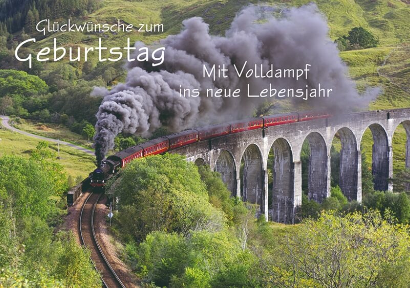 VPE 10 GS Glückwünsche zum Geburtstag Eisenbahn