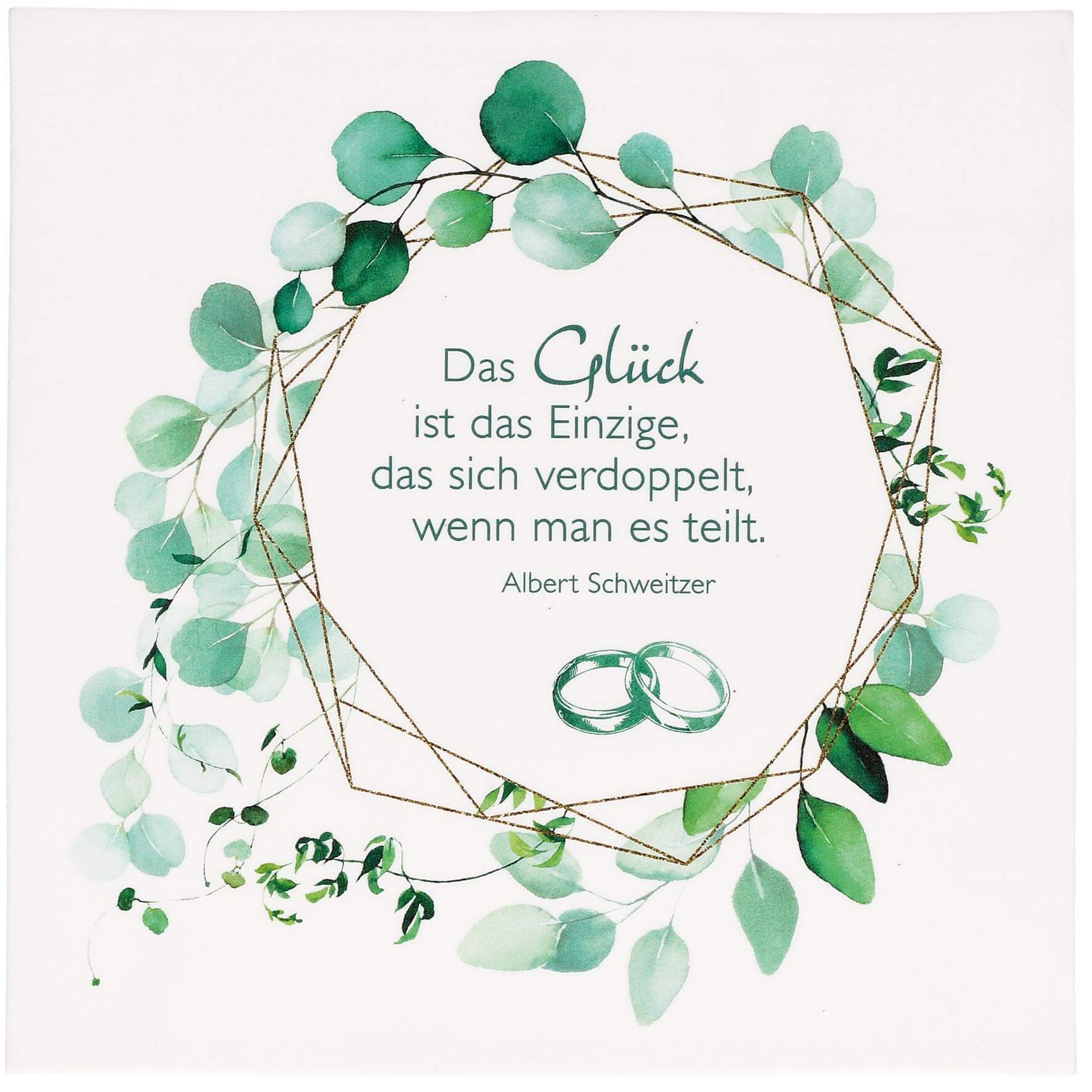 Porzellanrelief: Das Glück ist das Einzige... 14.5x14.5cm, farbig bedruckt