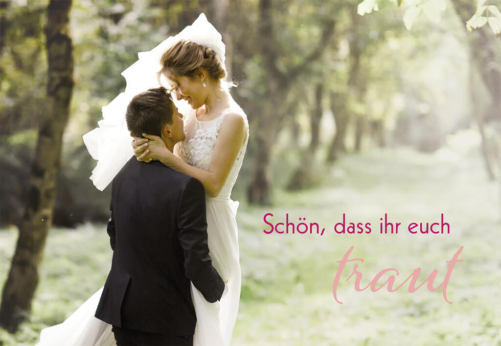 VPE 6 Schön, dass ihr euch traut Hochzeit mit Text
