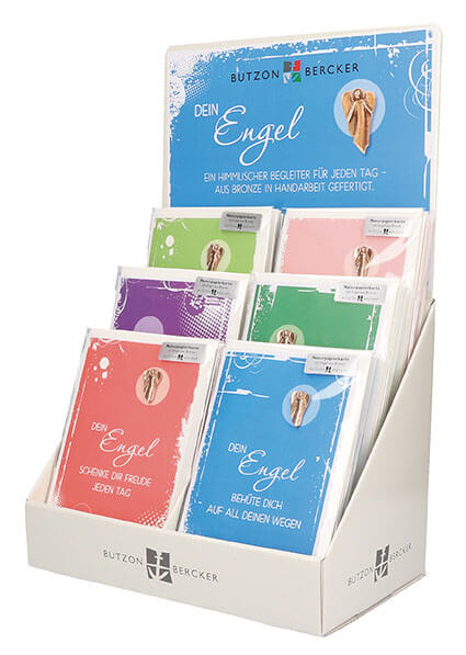 Display Dein Engel mit Bronze-Engel 6 Motive à 5 Stück (30 Karten)
